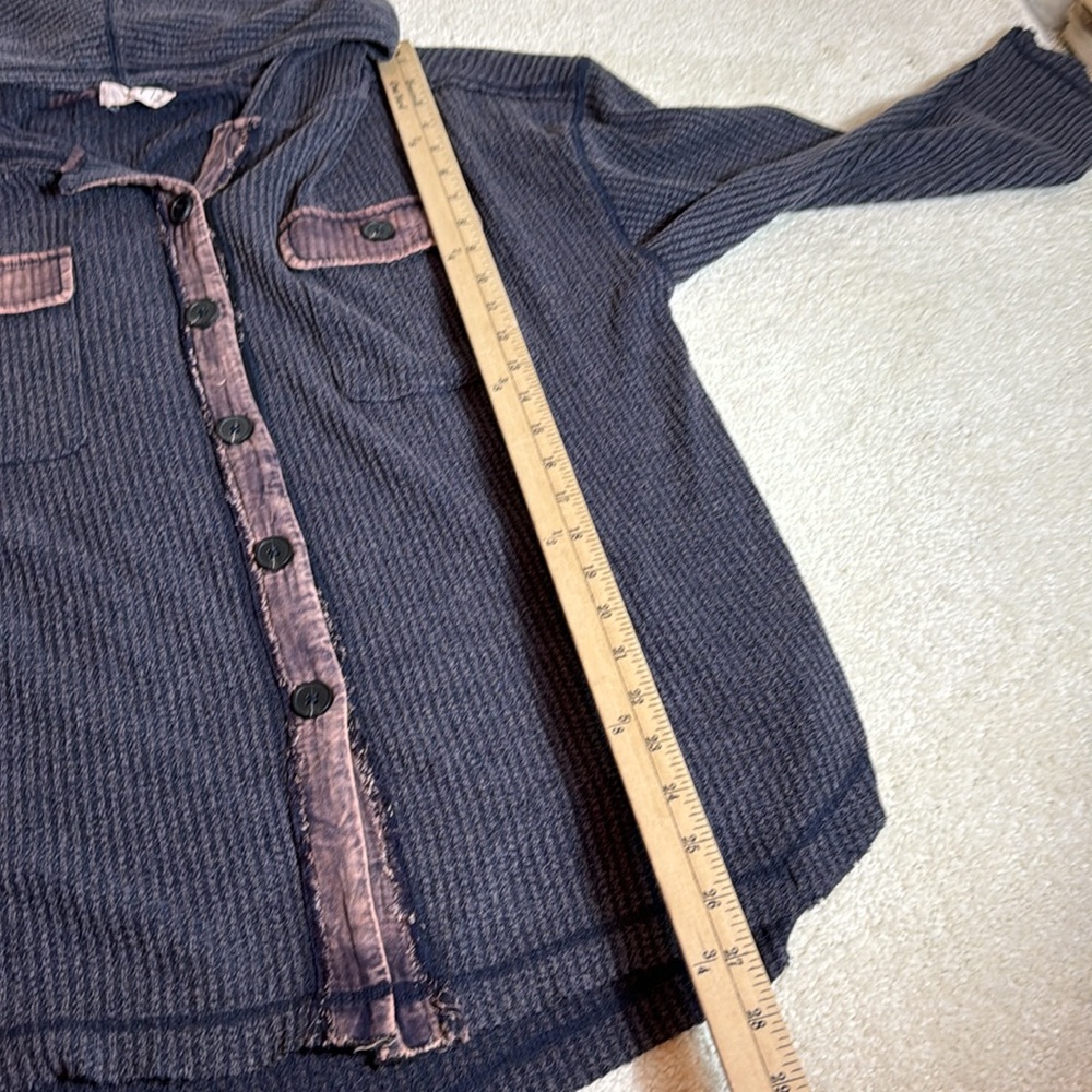 Waffle Knit Button Down - image 5
